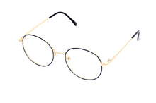 Load image into Gallery viewer, Chic and Round Shape Glasses Black and Gold
