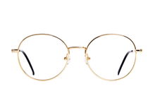 Load image into Gallery viewer, Chic and Round Shape Glasses with Gold Frames
